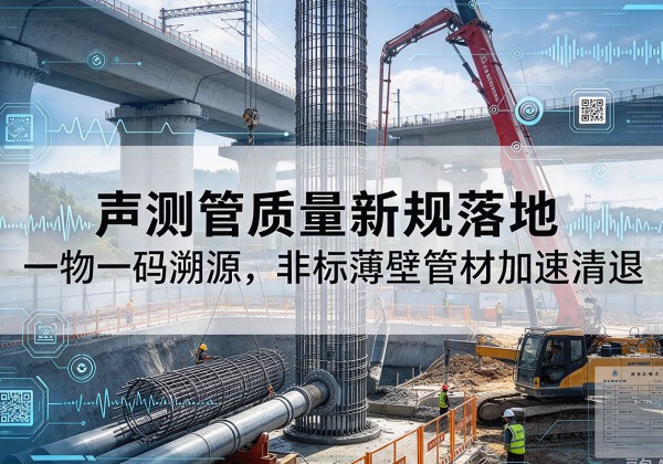 肃北声测管质量新规落地，一物一码溯源，非标薄壁管材加速清退