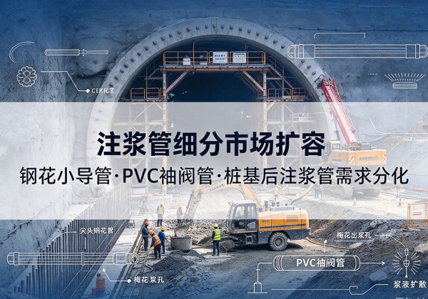 肃北注浆管细分市场扩容，隧道钢花小导管、PVC 袖阀管、桩基后注浆管需求分化